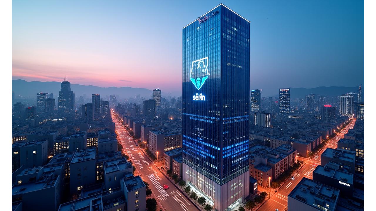 강남 스카이라인과 제일선마루 본사 건물