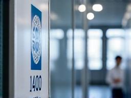 ISO 14001 환경 경영 시스템 인증 로고